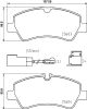 BREMBO Bremsbelagsatz, Scheibenbremse P 24 187