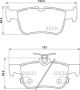 BREMBO Bremsbelagsatz, Scheibenbremse P 24 201