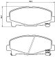 BREMBO Bremsbelagsatz, Scheibenbremse P 28 043