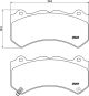 BREMBO Bremsbelagsatz, Scheibenbremse P 37 018