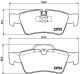 BREMBO Bremsbelagsatz, Scheibenbremse P 50 064