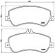 BREMBO Bremsbelagsatz, Scheibenbremse P 50 086