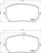 BREMBO Bremsbelagsatz, Scheibenbremse P 50 149