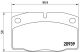 BREMBO Bremsbelagsatz, Scheibenbremse P 59 005