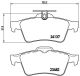BREMBO Bremsbelagsatz, Scheibenbremse P 59 042