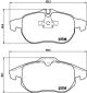 BREMBO Bremsbelagsatz, Scheibenbremse P 59 043