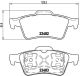 BREMBO Bremsbelagsatz, Scheibenbremse P 59 044