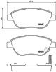 BREMBO Bremsbelagsatz, Scheibenbremse P 59 052