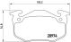 BREMBO Bremsbelagsatz, Scheibenbremse P 61 032