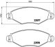 BREMBO Bremsbelagsatz, Scheibenbremse P 61 063