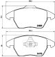 BREMBO Bremsbelagsatz, Scheibenbremse P 61 076