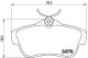 BREMBO Bremsbelagsatz, Scheibenbremse P 61 095