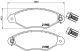 BREMBO Bremsbelagsatz, Scheibenbremse P 61 098