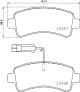 BREMBO Bremsbelagsatz, Scheibenbremse P 61 130
