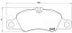 BREMBO Bremsbelagsatz, Scheibenbremse P 65 018