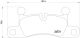 BREMBO Bremsbelagsatz, Scheibenbremse P 65 027