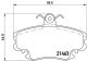 BREMBO Bremsbelagsatz, Scheibenbremse P 68 008