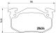 BREMBO Bremsbelagsatz, Scheibenbremse P 68 020