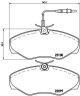 BREMBO Bremsbelagsatz, Scheibenbremse P 68 026