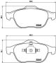BREMBO Bremsbelagsatz, Scheibenbremse P 68 030