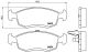 BREMBO Bremsbelagsatz, Scheibenbremse P 68 039