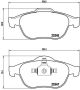 BREMBO Bremsbelagsatz, Scheibenbremse P 68 040