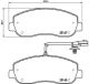 BREMBO Bremsbelagsatz, Scheibenbremse P 68 062