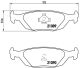 BREMBO Bremsbelagsatz, Scheibenbremse P 71 003