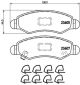 BREMBO Bremsbelagsatz, Scheibenbremse P 79 015