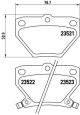 BREMBO Bremsbelagsatz, Scheibenbremse P 83 052