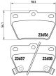 BREMBO Bremsbelagsatz, Scheibenbremse P 83 057