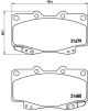 BREMBO Bremsbelagsatz, Scheibenbremse P 83 069