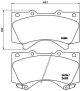 BREMBO Bremsbelagsatz, Scheibenbremse P 83 107