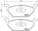 BREMBO Bremsbelagsatz, Scheibenbremse P 85 041