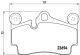 BREMBO Bremsbelagsatz, Scheibenbremse P 85 070