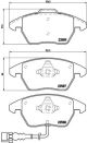 BREMBO Bremsbelagsatz, Scheibenbremse P 85 075X