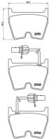 BREMBO Bremsbelagsatz, Scheibenbremse P 85 078