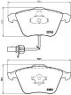 BREMBO Bremsbelagsatz, Scheibenbremse P 85 084