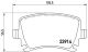 BREMBO Bremsbelagsatz, Scheibenbremse P 85 095