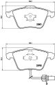BREMBO Bremsbelagsatz, Scheibenbremse P 85 097