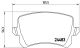 BREMBO Bremsbelagsatz, Scheibenbremse P 85 109
