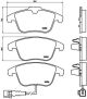 BREMBO Bremsbelagsatz, Scheibenbremse P 85 112X