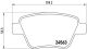 BREMBO Bremsbelagsatz, Scheibenbremse P 85 114X