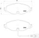 BREMBO Bremsbelagsatz, Scheibenbremse P 85 126