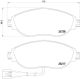 BREMBO Bremsbelagsatz, Scheibenbremse P 85 131