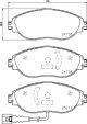 BREMBO Bremsbelagsatz, Scheibenbremse P 85 144X