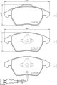 BREMBO Bremsbelagsatz, Scheibenbremse P 85 146