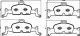 BREMBO Bremsbelagsatz, Scheibenbremse P 85 164