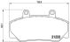 BREMBO Bremsbelagsatz, Scheibenbremse P 86 006