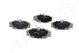 JAPANPARTS Bremsbelagsatz, Scheibenbremse PA-0039AF